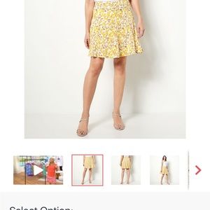 Susan graver2xl skort! Yellow! Excellent condition worn twice